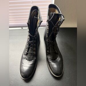 Justin Black Leather Women’s Boots